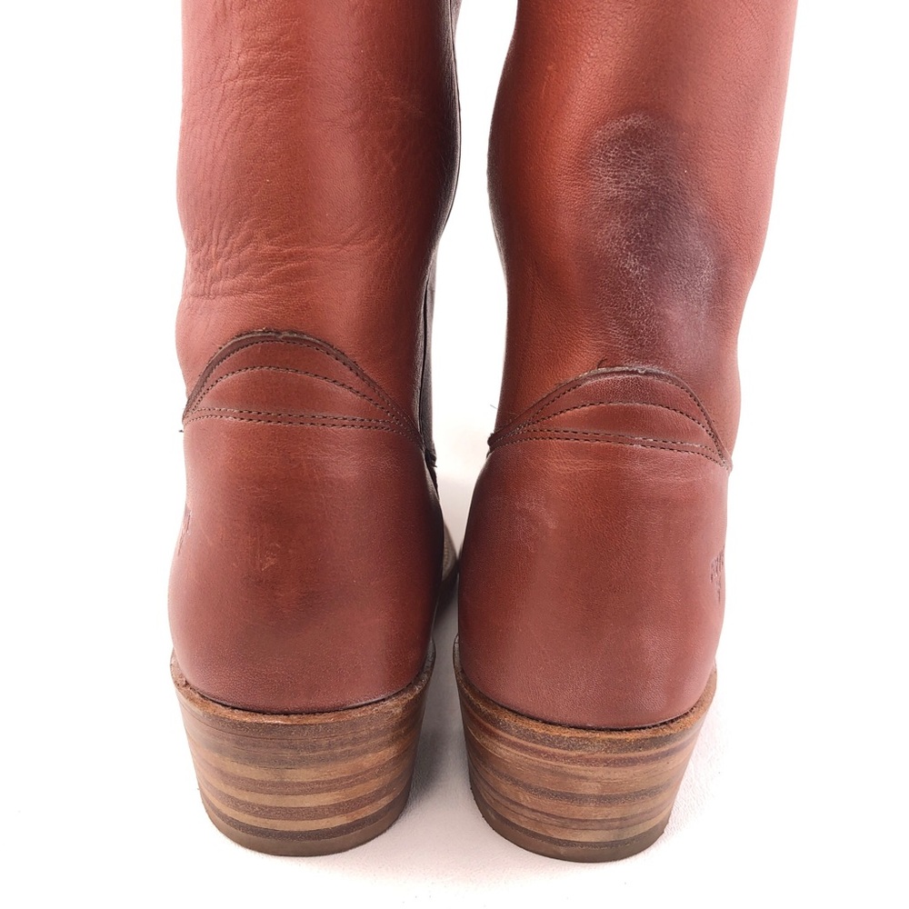 Vintage Frye 2565 Brown Leather Campus 14L Western Boots 8 EE - Picture 12 of 15